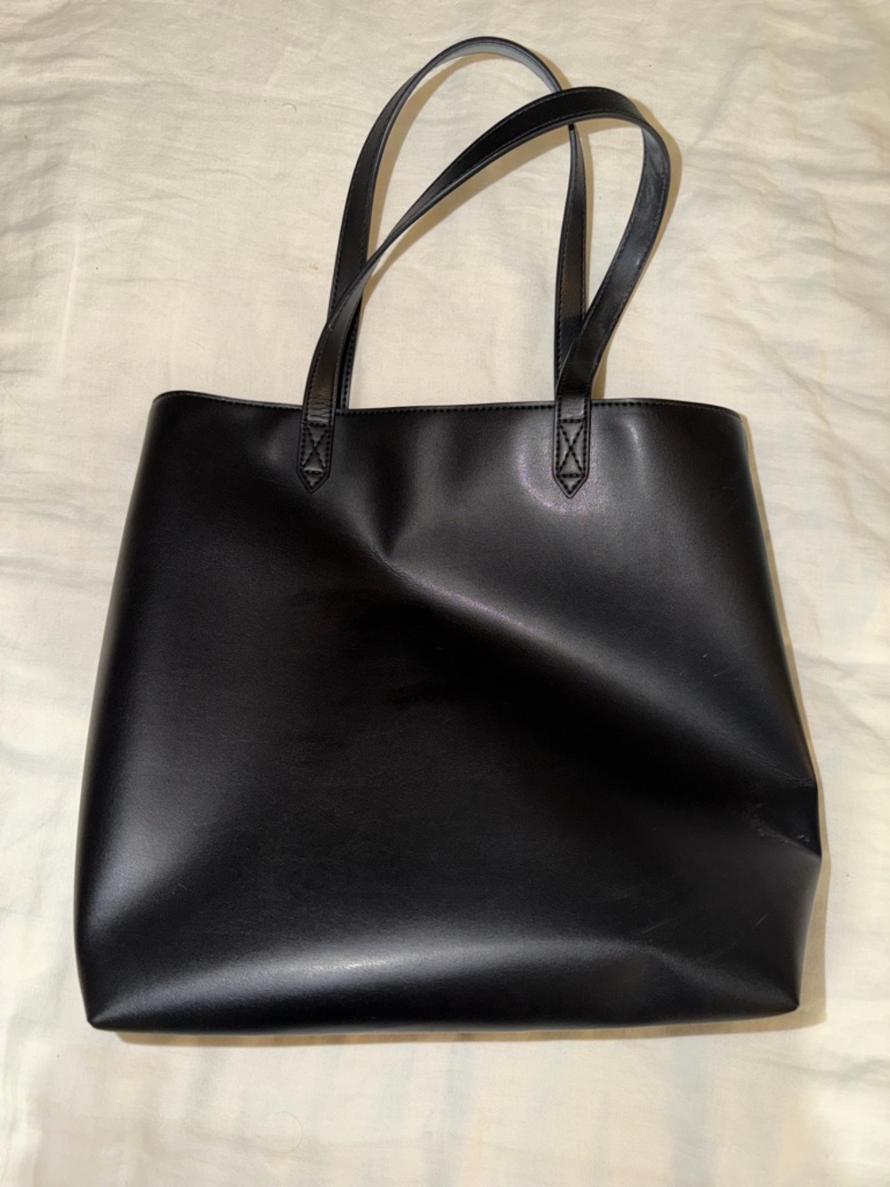 Madewell Black Vegan Leather Tote - Picture 5 of 10